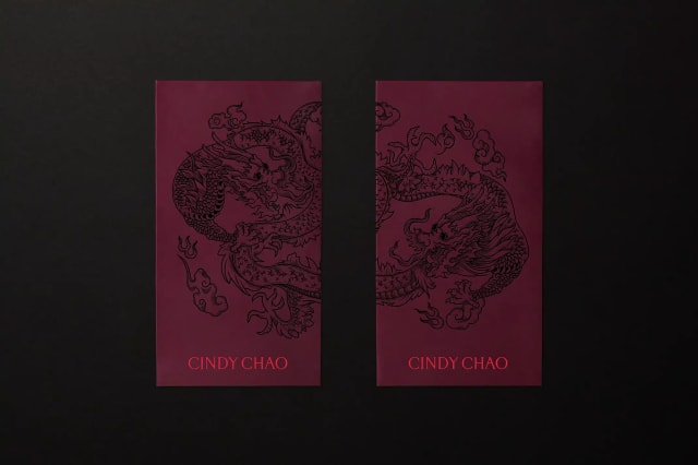 illustrated red cards for Cindy Chao collaboration