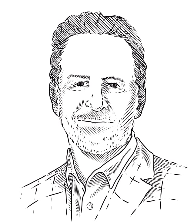 illustrated portrait of Greg Schulze