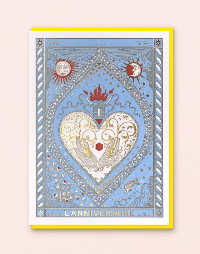 letterpress birthday card with heart motif by Swindler & Swindler