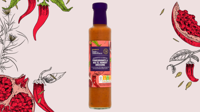 pomegranate illustrated label for sainsbury's