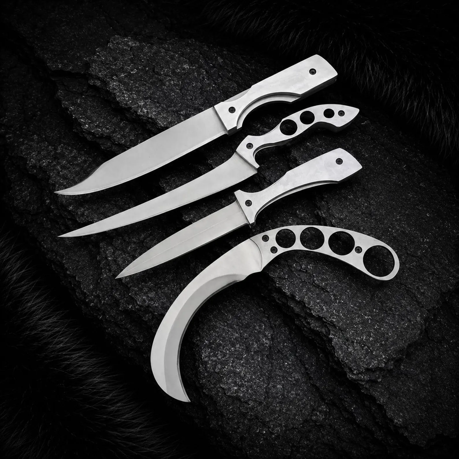 Dexter Morgan Knife Set Stainless Steel Movie Replica Knives Handmade Movie Prop