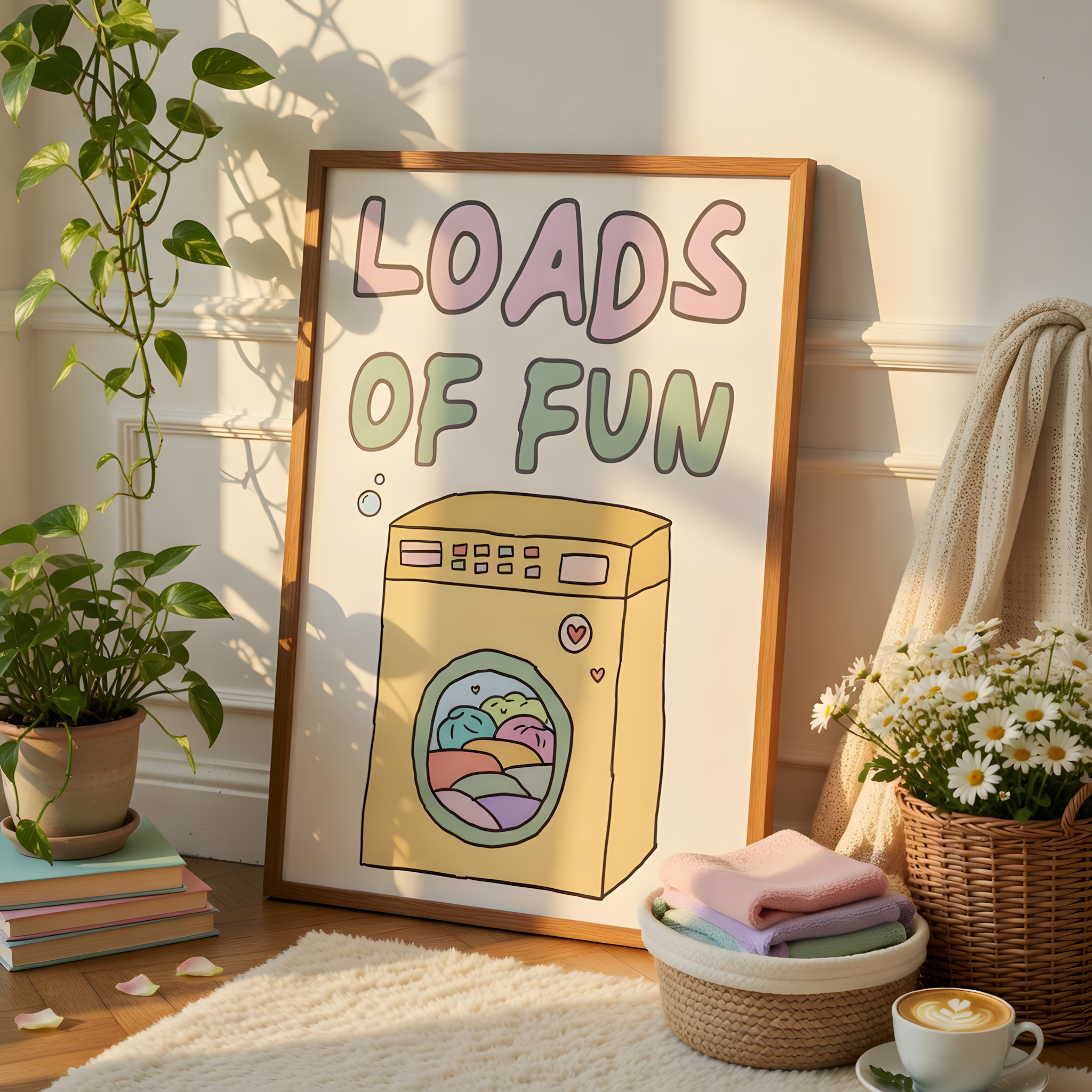 10 Cute Quirky Decor Wall Art Prints for Your Laundry Room