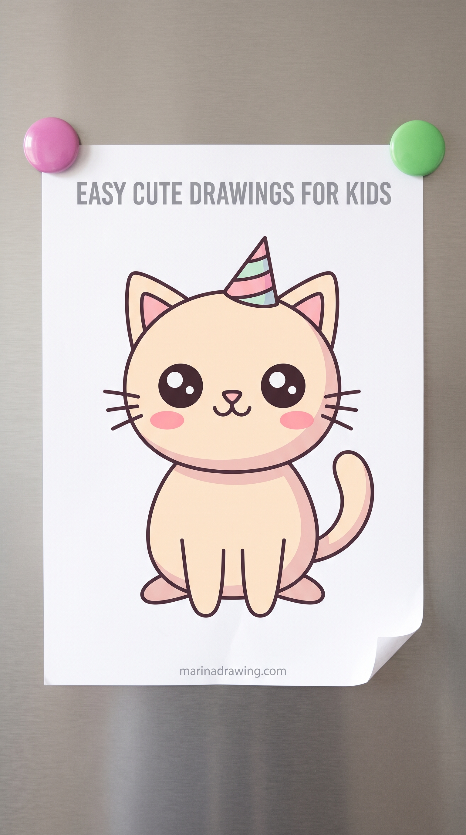 Easy cute drawings for kids | praise the finishing, not the picture