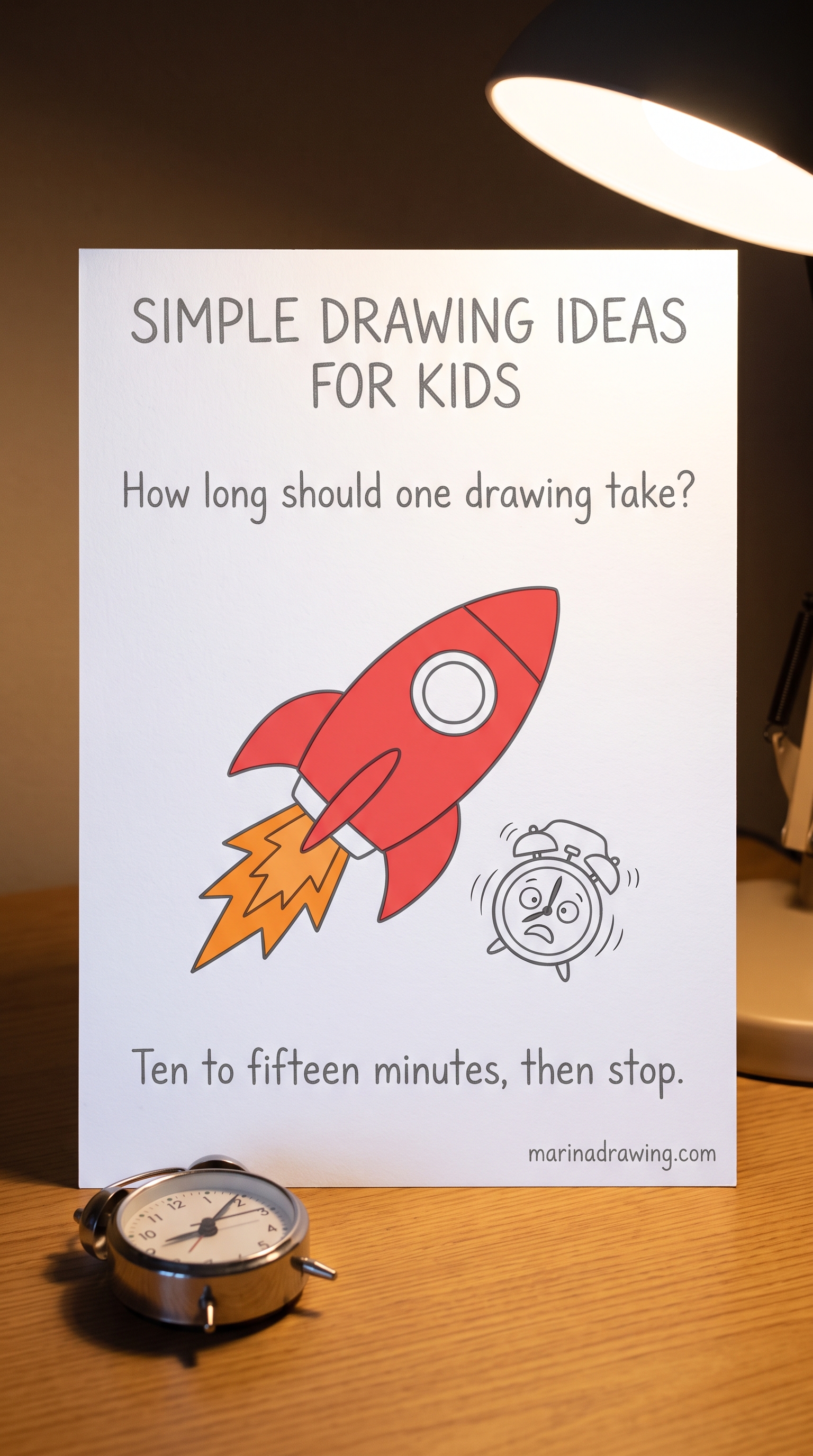 Simple drawing ideas for kids | ten to fifteen minutes, then stop