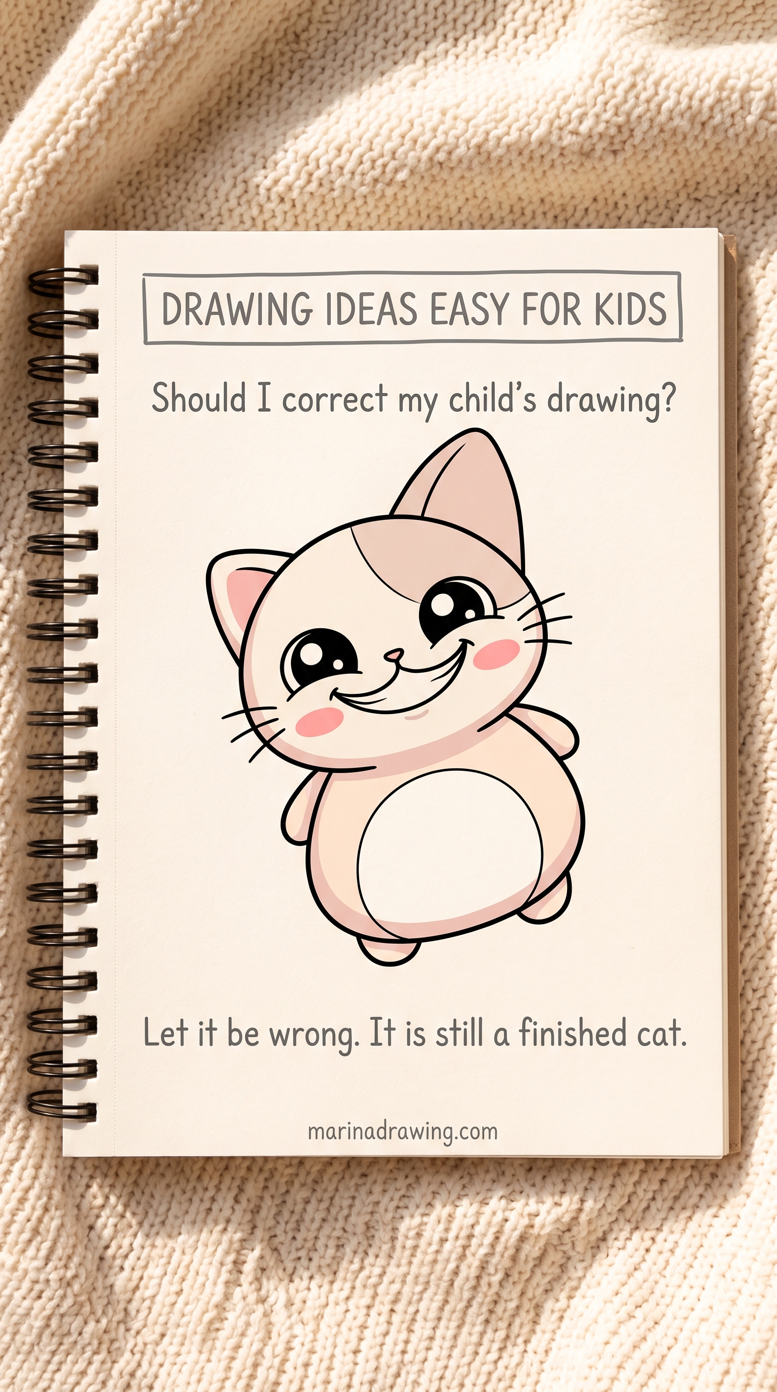 Drawing ideas easy for kids: leave the lopsided ear alone