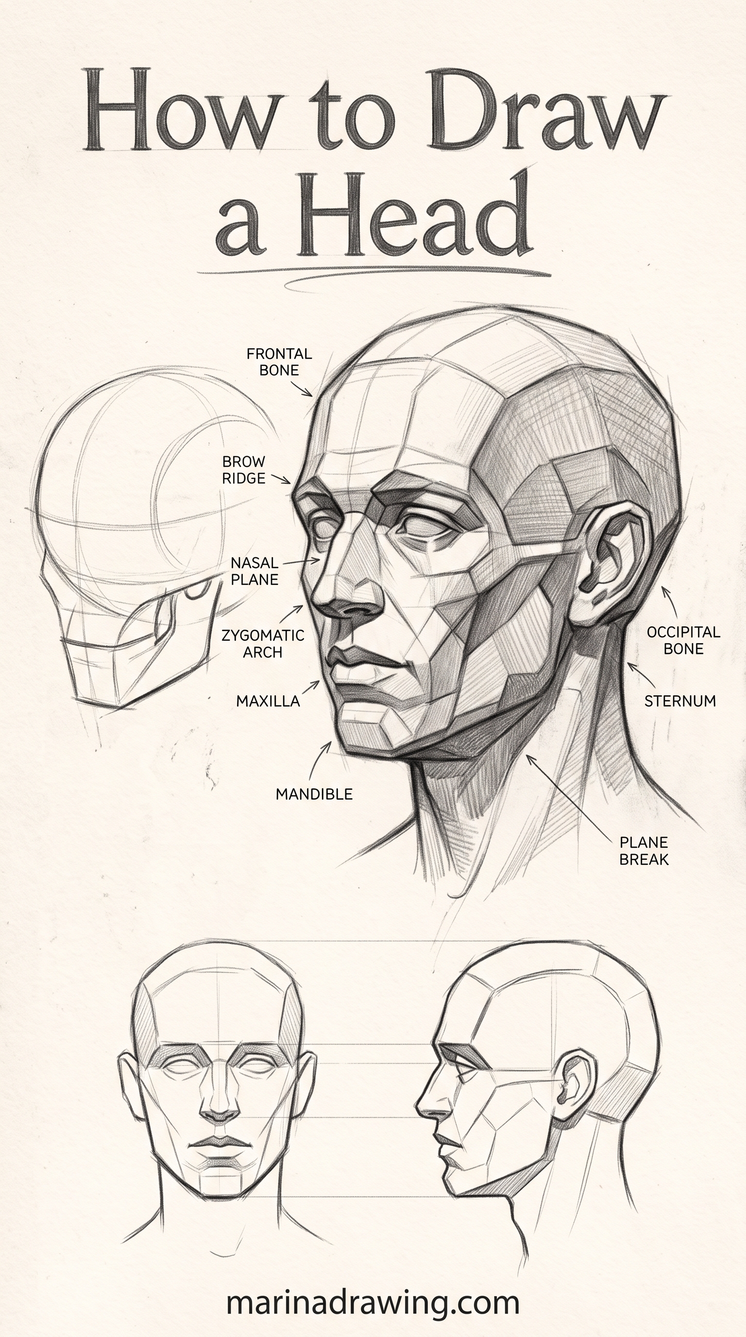 Portraits Drawing Reference — what moves when a portrait looks off, similar to How to Draw Short Hair.