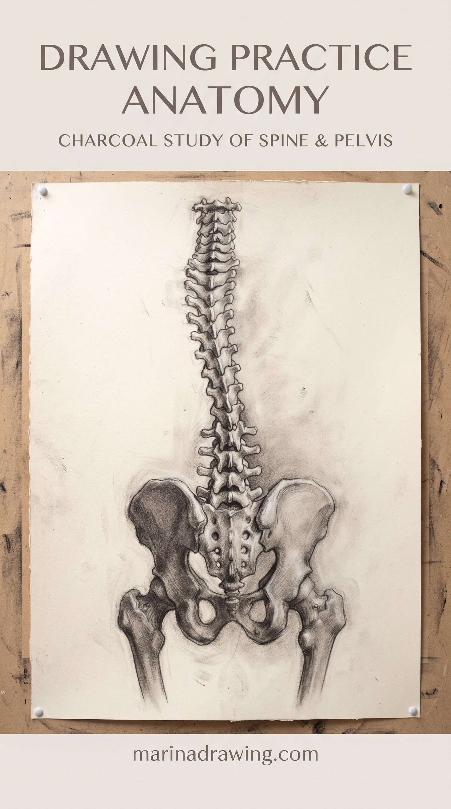 Drawing practice anatomy — a charcoal head study showing skull planes in value, similar to anatomy drawing practice.