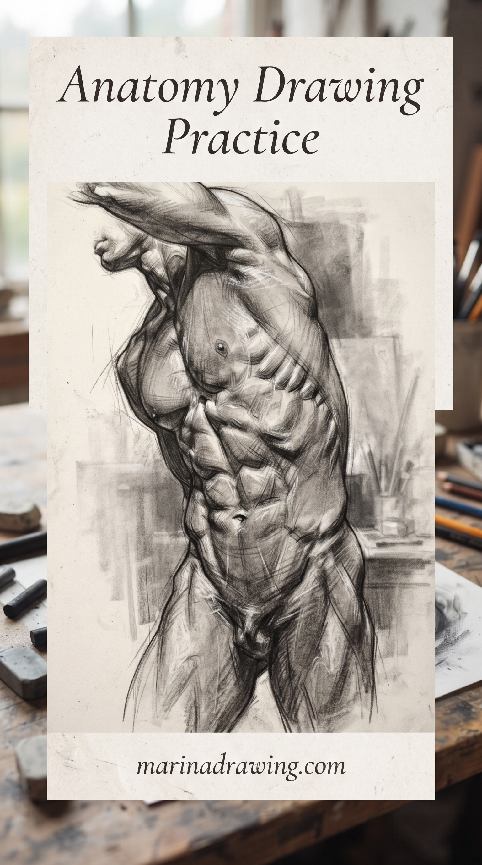 Drawing practice anatomy — a facial musculature study mapping major muscle groups, similar to anatomy drawing practice.