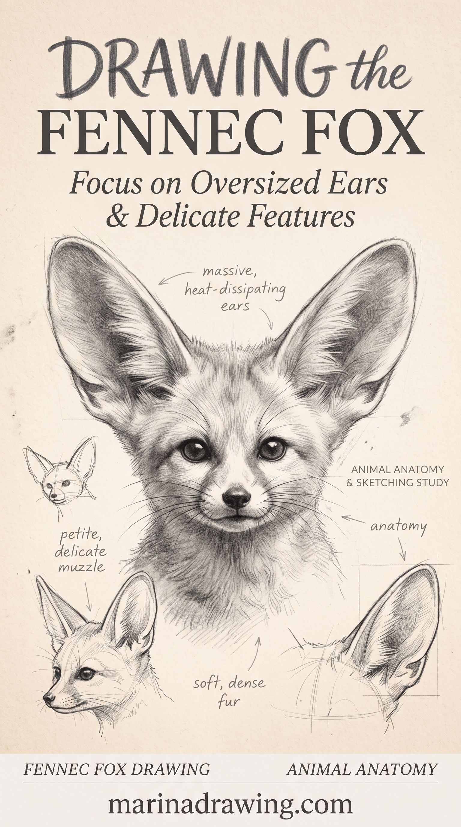 Fennec Fox Drawing: Ears Taller Than the Head