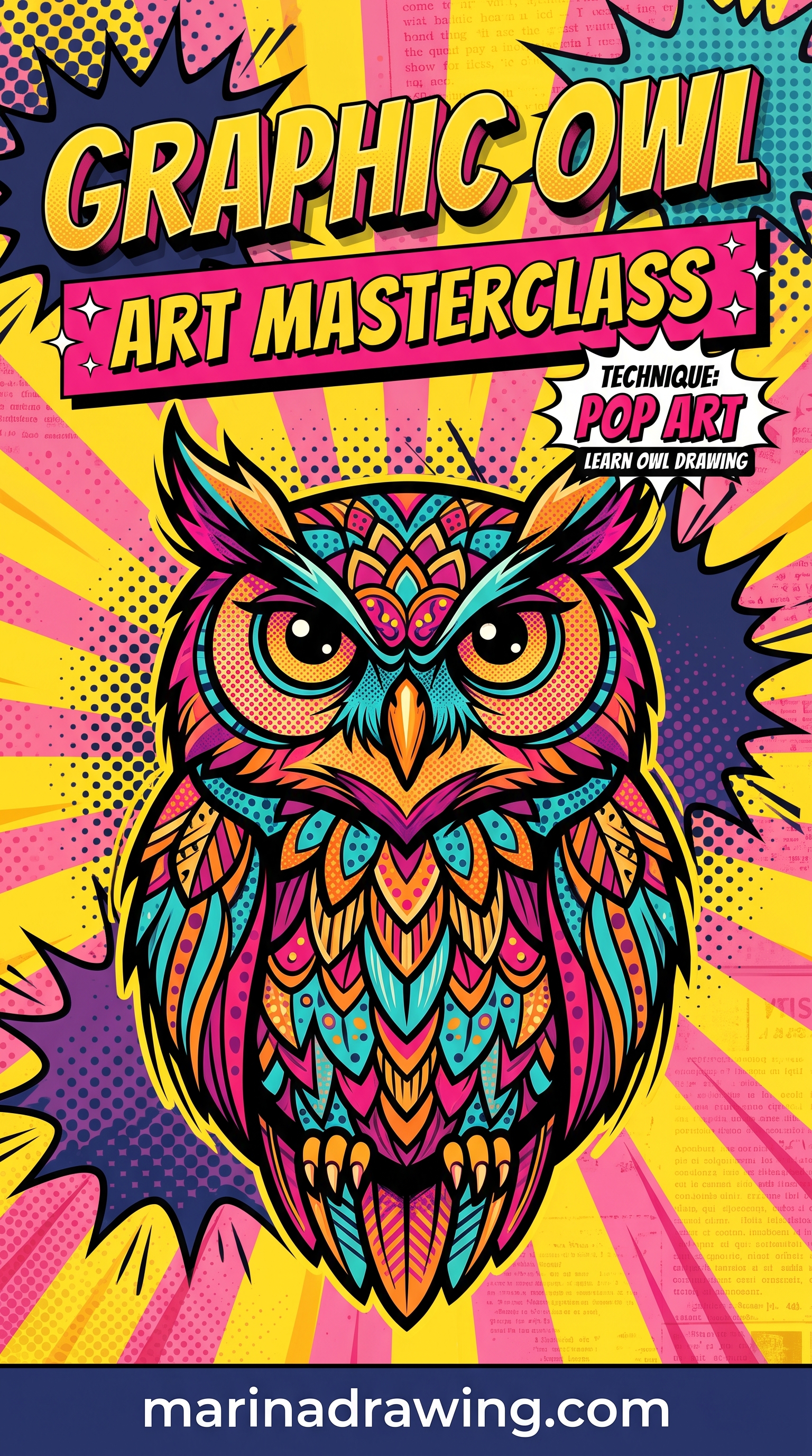 Owl Art Drawing Masterclass, Full Build Order