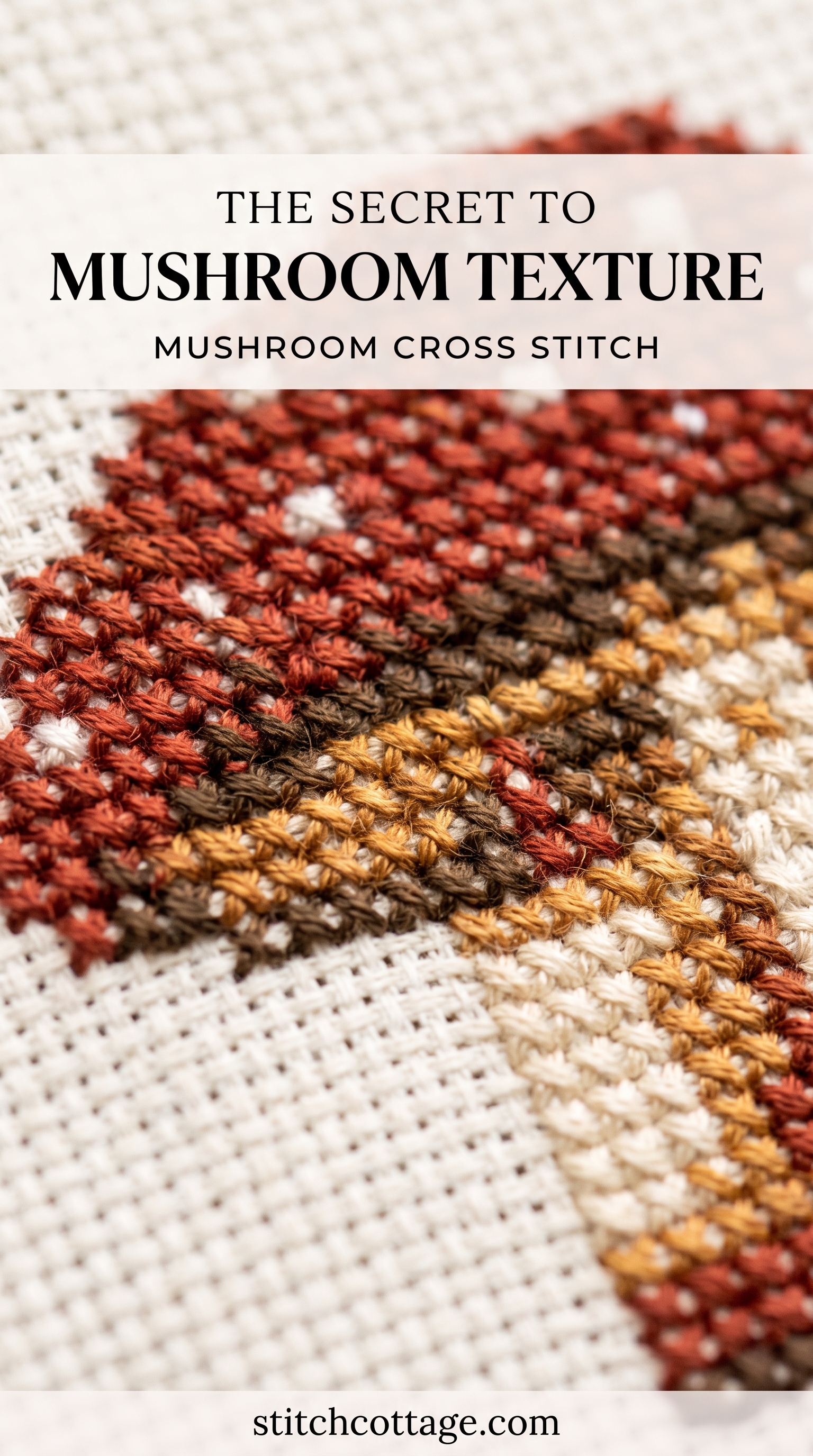 Mushroom Cross Stitch Texture Secret Hiding in Plain Sight