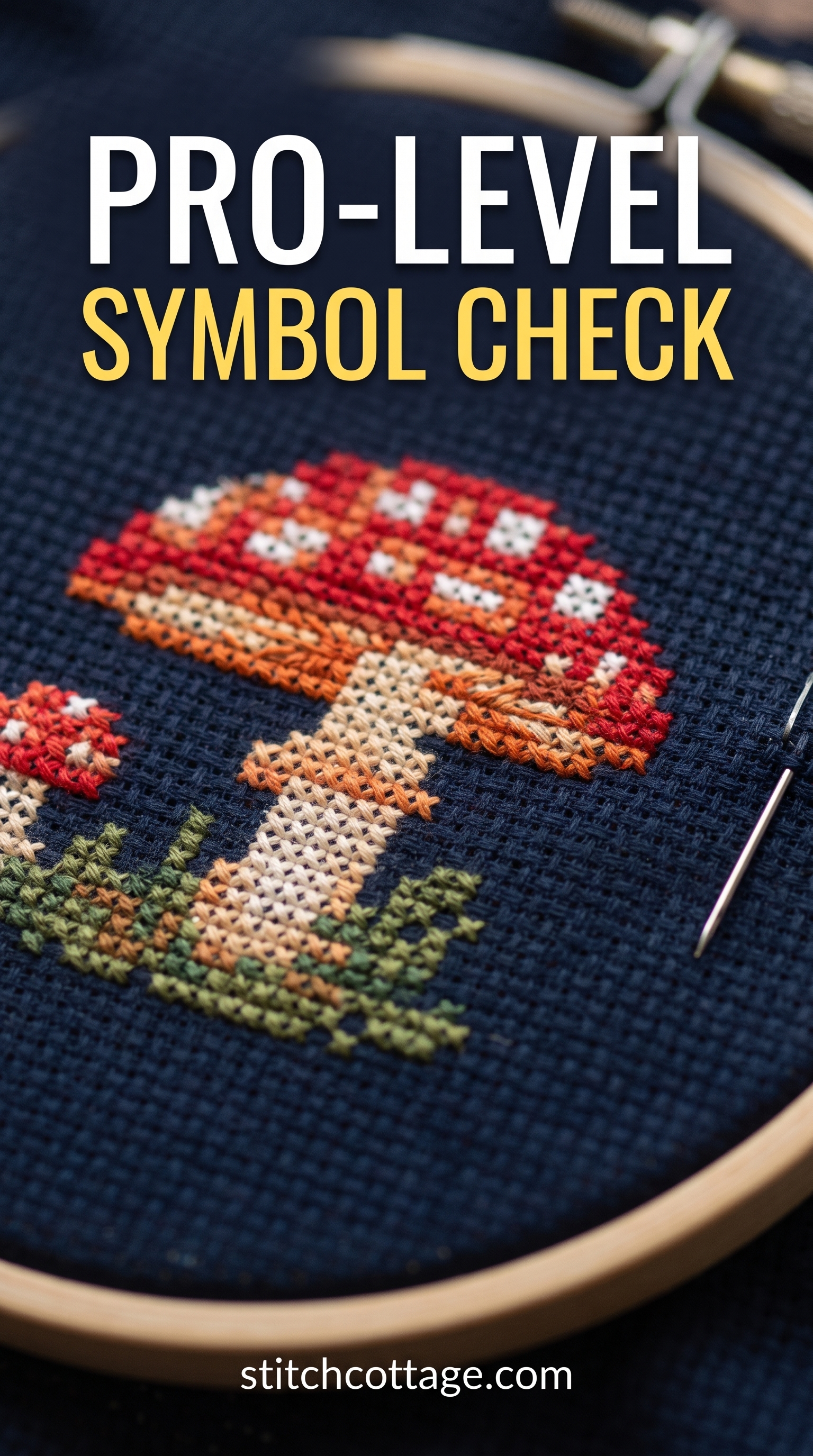 Mushroom Cross Stitch Symbols: The Check Pro Stitchers Run First