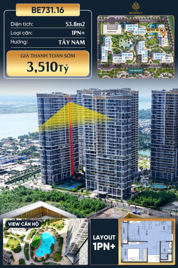 Thành phố Hồ Chí Minh - bán Căn hộ 58.3m² giá 3.5 tỷ The Beverly - Vinhomes Grand Park, Long Bình - Ảnh 5
