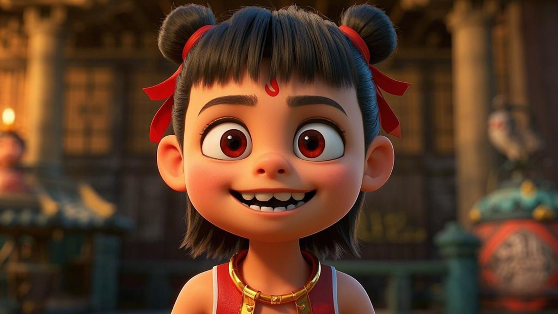 Young Asian girl with a cheerful expression