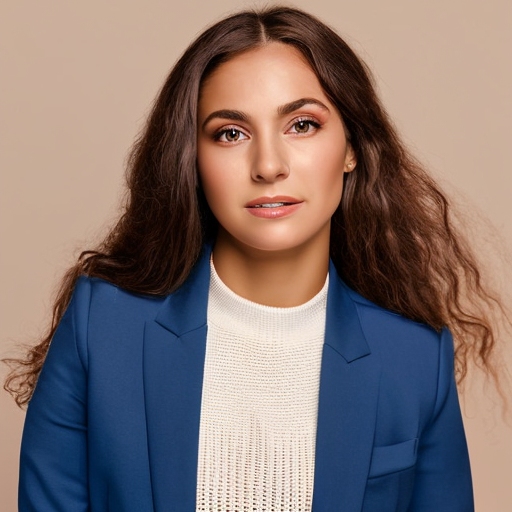 Young woman in business suit