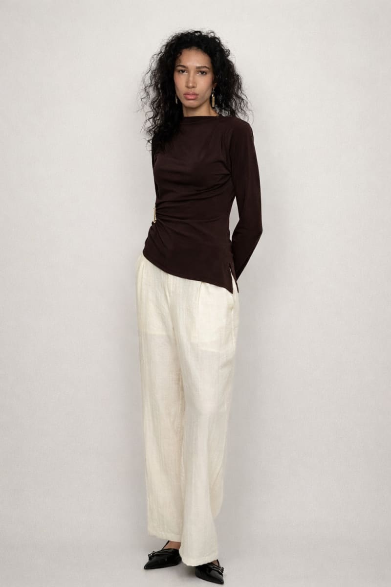 PANTALON LIN - Vue 2