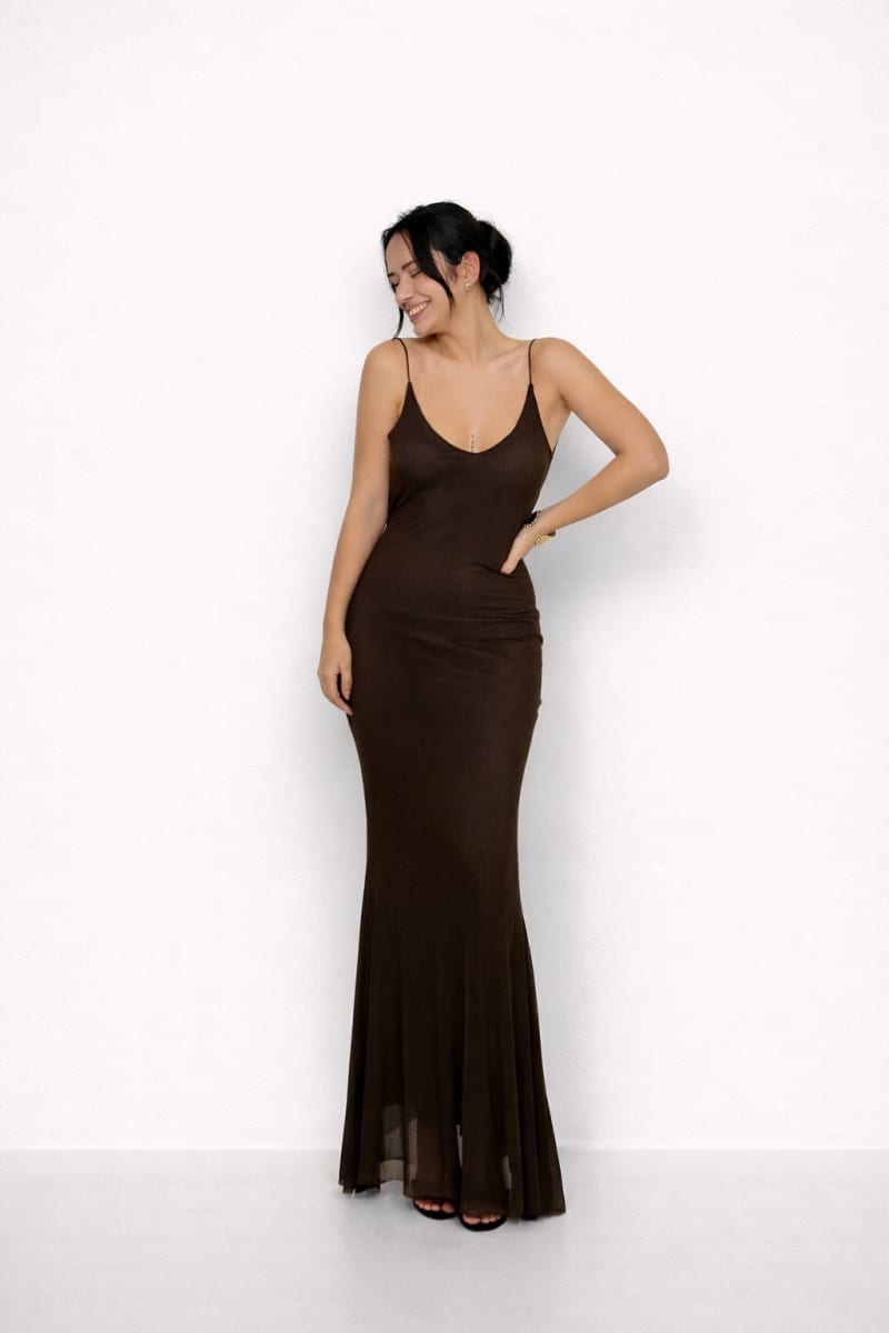 ROBE LONGUE FLUIDE - Vue 4