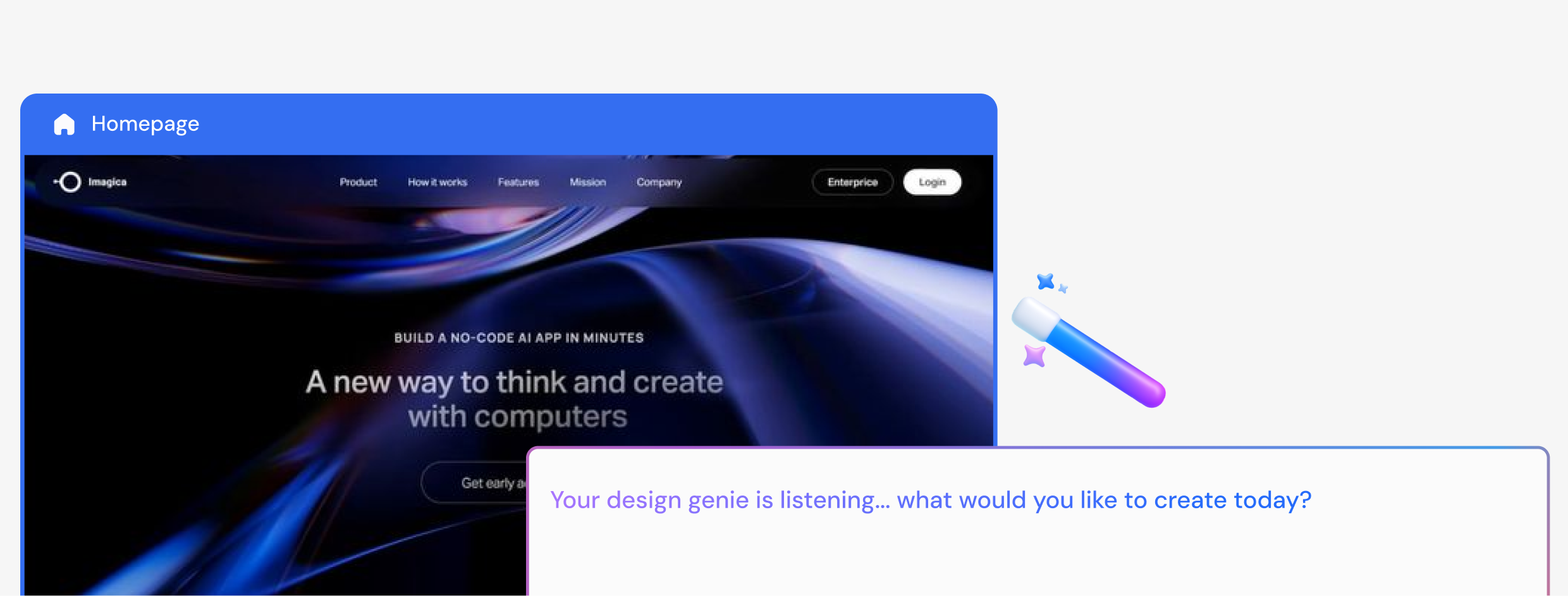AI ideation from Figma designs.