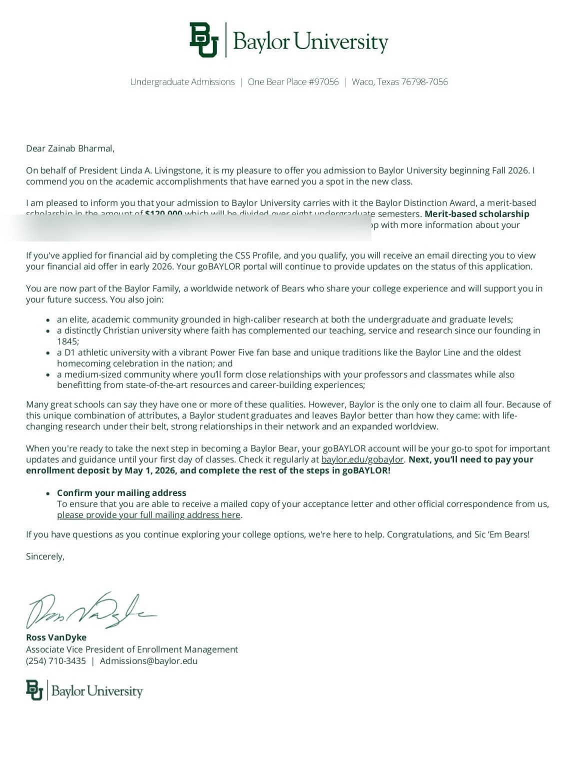 Acceptance Letter 10