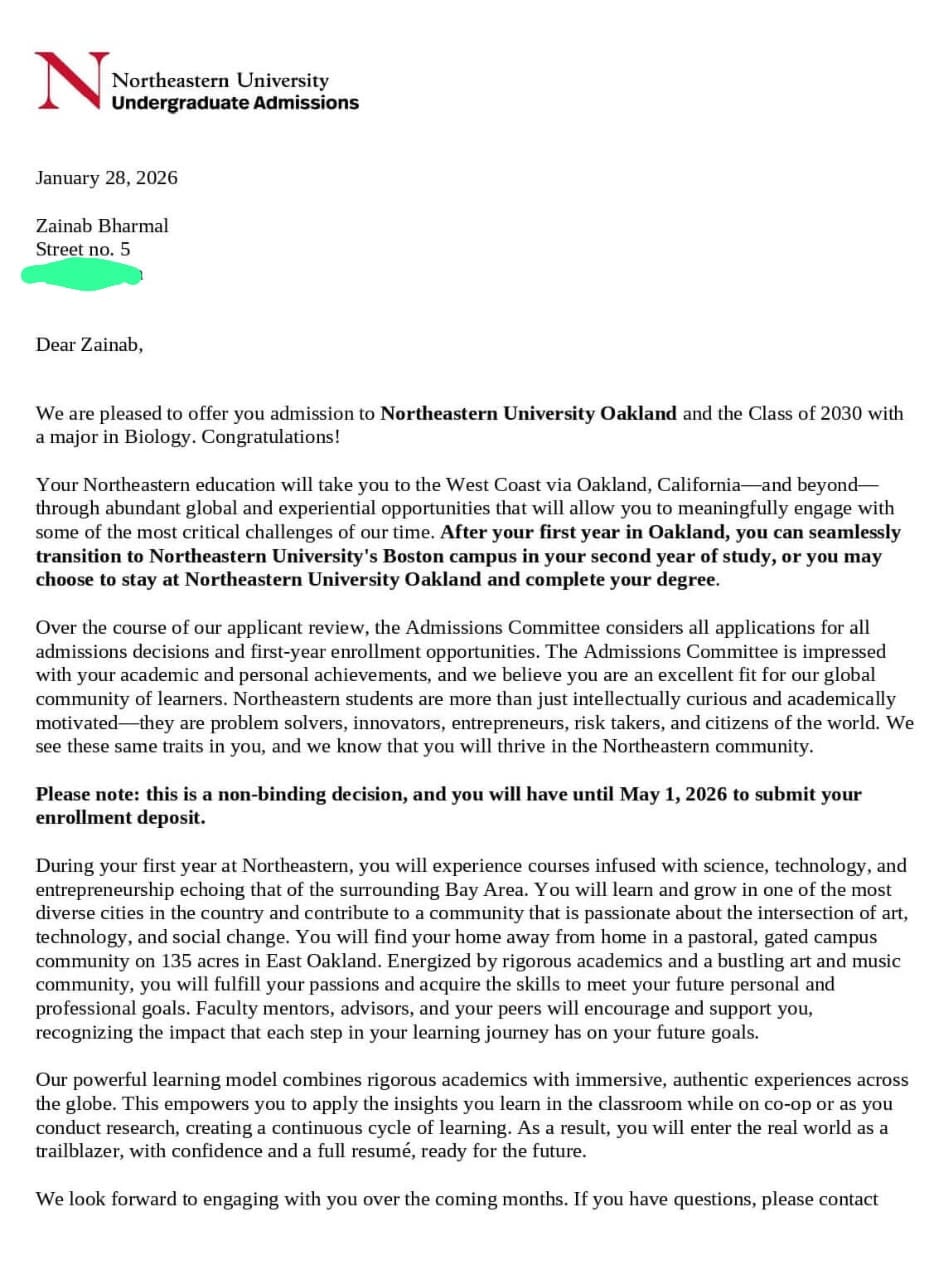 Acceptance Letter 12