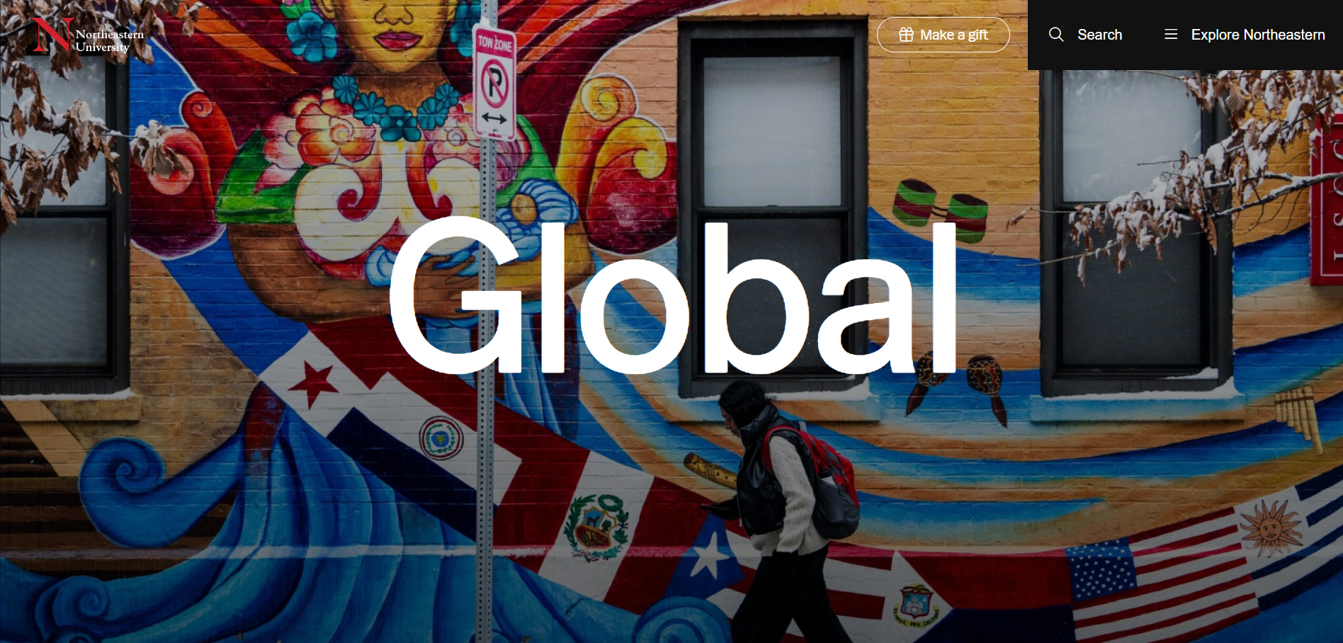 Northeastern University website preview