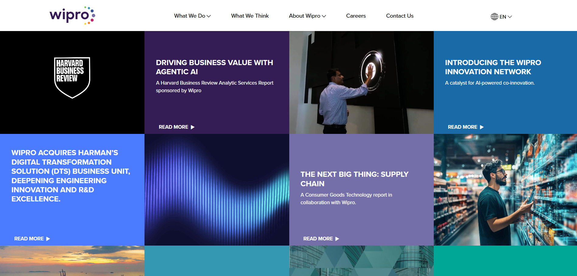 Wipro website preview