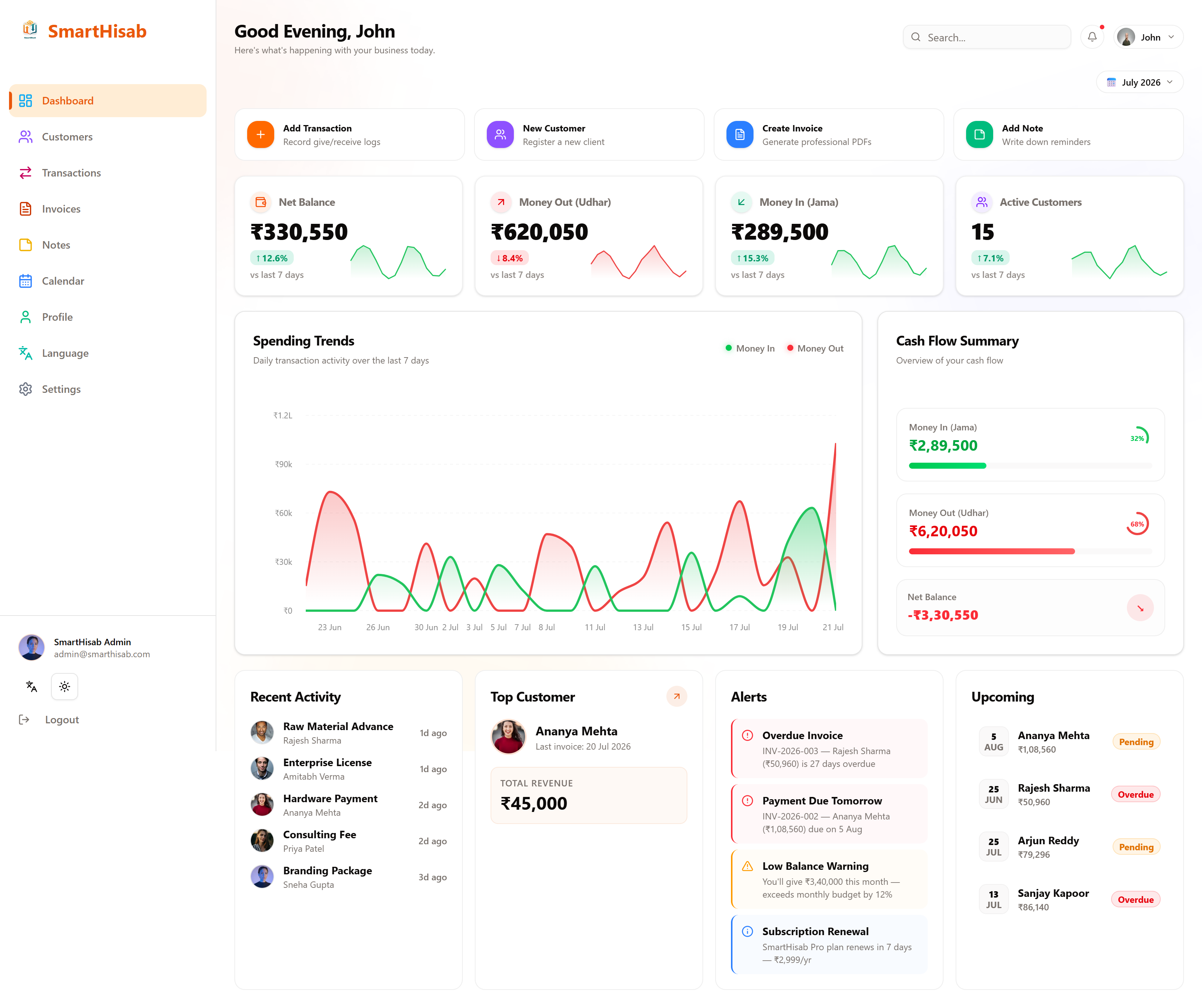 Smart Hisab Web View
