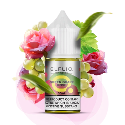 Рідина ELFLIQ Green Grape Rose 30 мл (ЗЕЛЕНИЙ ВИНОГРАД ТРОЯНДА) від ELFLIQ - ELFLIQ 30ml | Купити в Україні | ELF PAR