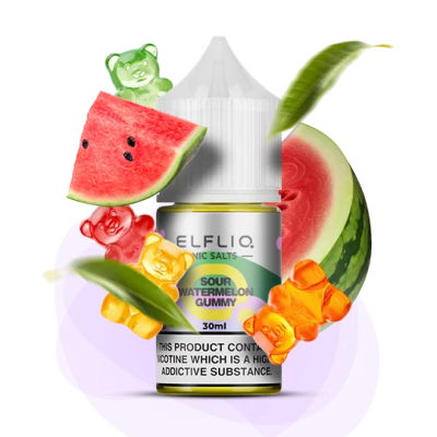 Рідина ELFLIQ Sour Watermelon Gummy 30 мл (КИСЛИЙ КАВУН МАРМЕЛАД) від ELFLIQ - ELFLIQ 30ml | Купити в Україні | ELF PAR