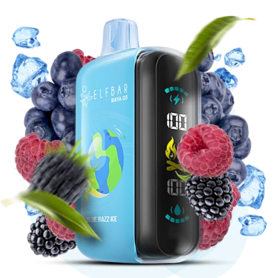 Одноразова Pod-система Elf Bar RAYA D3 25000 Blue Razz Ice (БЛАКИТНА МАЛИНА ЛІД) від Elfbar - ELFBAR RAYA D3 25000 | Купити в Україні | ELF PAR