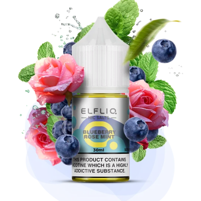 Рідина ELFLIQ Blueberry Rose Mint  30 мл (ЧОРНИЦЯ ТРОЯНДА М'ЯТА) від ELFLIQ - ELFLIQ 30ml | Купити в Україні | ELF PAR