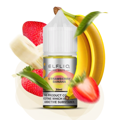 Рідина ELFLIQ Strawberry Banana 30 мл (ПОЛУНИЦЯ БАНАН) від ELFLIQ - ELFLIQ 30ml | Купити в Україні | ELF PAR