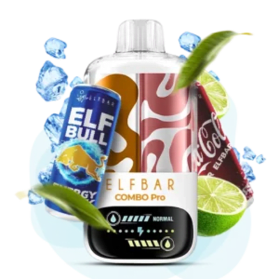 Одноразова Pod-система Elf Bar COMBO PRO 30000 Elf Bull Lime Cola (ЕНЕРГЕТИК ЛАЙМ КОЛА) від Elfbar - ELFBAR COMBO PRO 30000 | Купити в Україні | ELF PAR