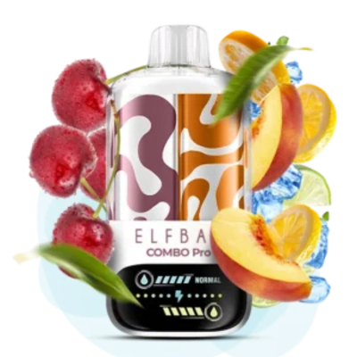 Одноразова Pod-система Elf Bar COMBO PRO 30000 Cherry Peach Lemonade (ВИШНЯ ПЕРСИК ЛИМОНАД) від Elfbar - ELFBAR COMBO PRO 30000 | Купити в Україні | ELF PAR