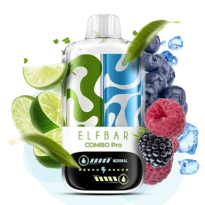 Одноразова Pod-система Elf Bar COMBO PRO 30000 Lime Blue Razz (ЛАЙМ БЛАКИТНА МАЛИНА) від Elfbar - ELFBAR COMBO PRO 30000 | Купити в Україні | ELF PAR
