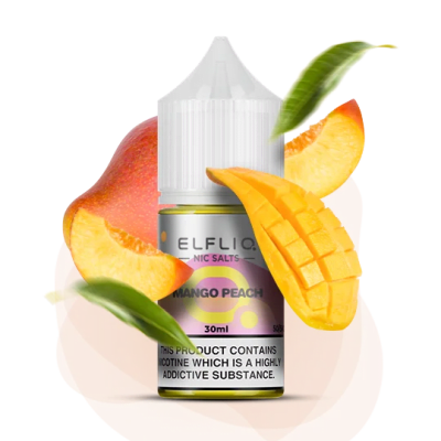 Рідина ELFLIQ Mango Peach 30 мл (МАНГО ПЕРСИК (ПЕРСИК МАНГО) від ELFLIQ - ELFLIQ 30ml | Купити в Україні | ELF PAR