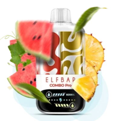 Одноразова Pod-система Elf Bar COMBO PRO 30000 Sour Watermelon Pineapple (КАВУН КИСЛИЙ АНАНАС) від Elfbar - ELFBAR COMBO PRO 30000 | Купити в Україні | ELF PAR