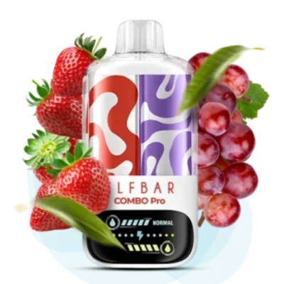 Одноразова Pod-система Elf Bar COMBO PRO 30000 Strawberry Grape (ПОЛУНИЦЯ ВИНОГРАД) від Elfbar - ELFBAR COMBO PRO 30000 | Купити в Україні | ELF PAR