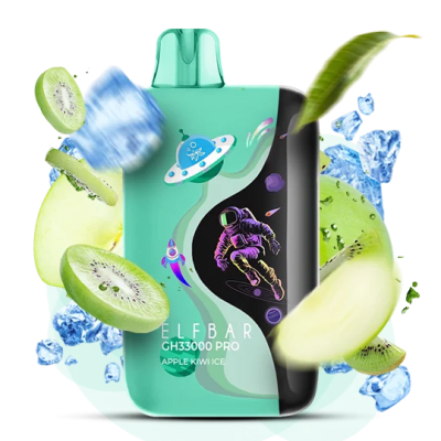 Одноразова Pod-система Elf Bar GH 33000 Pro Apple Kiwi Ice (ЯБЛУКО КІВІ ЛІД) від Elfbar - ELFBAR GH 33000 PRO | Купити в Україні | ELF PAR