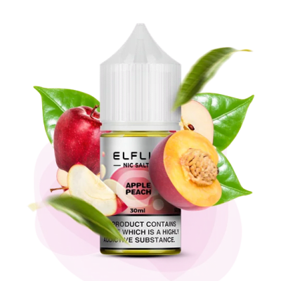 Рідина ELFLIQ Apple Peach 30 мл (ЯБЛУКО З ПЕРСИКОМ) від ELFLIQ - ELFLIQ 30ml | Купити в Україні | ELF PAR