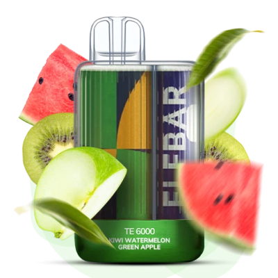 Одноразова Pod-система Elf Bar ТЕ6000 Kiwi Watermelon Green Apple (ЗЕЛЕНЕ ЯБЛУКО КАВУН КІВІ) - оригінальний вейп від Elfbar Одноразова Pod-система Elf Bar ТЕ6000 Kiwi Watermelon Green Apple (ЗЕЛЕНЕ ЯБЛУКО КАВУН КІВІ) від Elfbar - ELFBAR TE6000 | Купити в Україні | ELF PAR