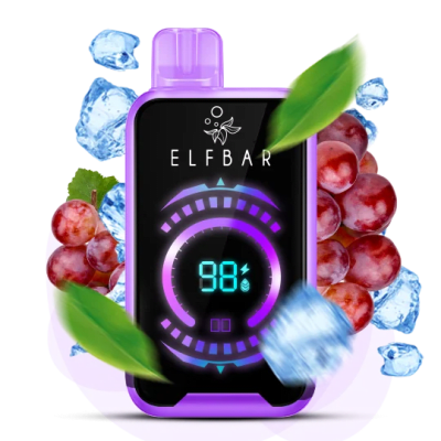Одноразова Pod-система Elf Bar FS18000 Grape Ice (ВИНОГРАД ЛІД) - оригінальний вейп від Elfbar Одноразова Pod-система Elf Bar FS18000 Grape Ice (ВИНОГРАД ЛІД) від Elfbar - ELFBAR FS18000 | Купити в Україні | ELF PAR