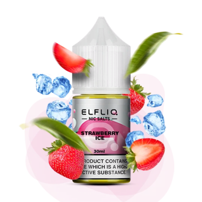 Рідина ELFLIQ Strawberry Ice 30 мл (ПОЛУНИЦЯ З ЛЬОДОМ) від ELFLIQ - ELFLIQ 30ml | Купити в Україні | ELF PAR