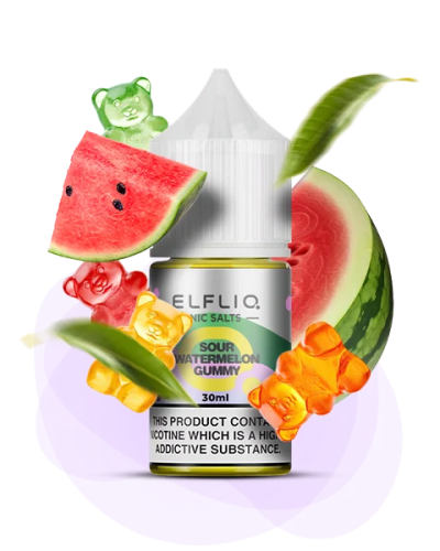 Рідина ELFLIQ Sour Watermelon Gummy 30 мл (КИСЛИЙ КАВУН МАРМЕЛАД) - оригінальний вейп від ELFLIQ Рідина ELFLIQ Sour Watermelon Gummy 30 мл (КИСЛИЙ КАВУН МАРМЕЛАД) від ELFLIQ - ELFLIQ 30ml | Купи...