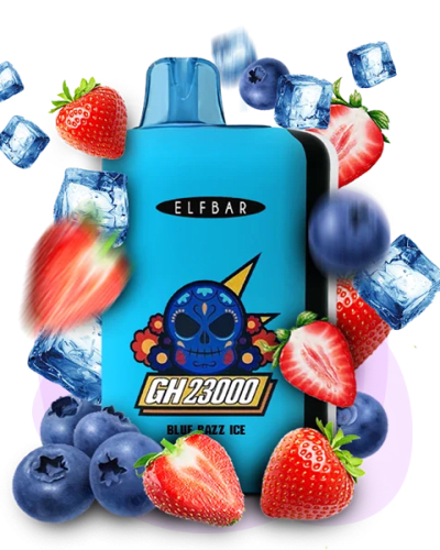 Одноразова Pod-система Elf Bar GH 23000 Blue Razz Ice (БЛАКИТНА МАЛИНА ЛІД) - оригинальный вейп от Elfbar Одноразова Pod-система Elf Bar GH 23000 Blue Razz Ice (БЛАКИТНА МАЛИНА ЛІД) від Elfbar - ELFBAR G...