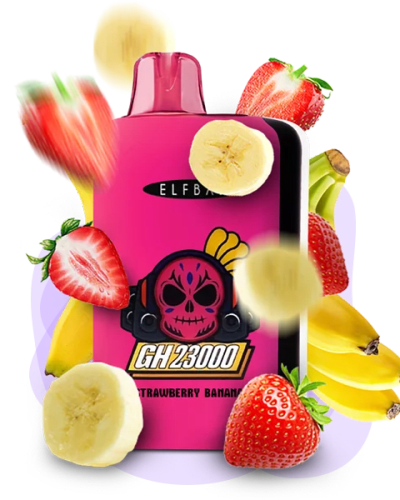 Одноразова Pod-система Elf Bar GH 23000 Strawberry Banana (ПОЛУНИЦЯ БАНАН) - оригінальний вейп від Elfbar Одноразова Pod-система Elf Bar GH 23000 Strawberry Banana (ПОЛУНИЦЯ БАНАН) від Elfbar - ELFBAR G...