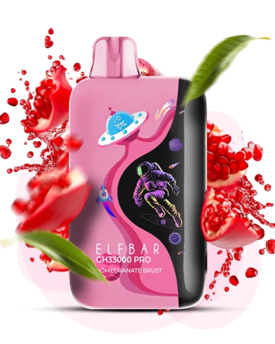 Одноразова Pod-система Elf Bar GH 33000 Pro Pomegranate Burst (ГРАНАТ ВИБУХ) - оригінальний вейп від Elfbar Одноразова Pod-система Elf Bar GH 33000 Pro Pomegranate Burst (ГРАНАТ ВИБУХ) від Elfbar - ELFBAR ...