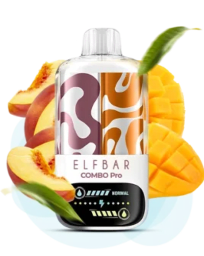 Одноразова Pod-система Elf Bar COMBO PRO 30000 Peach Triple Mango (ПЕРСИК МАНГО) від Elfbar - ELF...