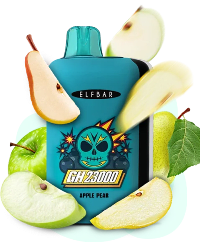 Одноразова Pod-система Elf Bar GH 23000 Apple Pear (ЯБЛУКО) - оригинальный вейп от Elfbar Одноразова Pod-система Elf Bar GH 23000 Apple Pear (ЯБЛУКО) від Elfbar - ELFBAR GH 23000 | Купити...