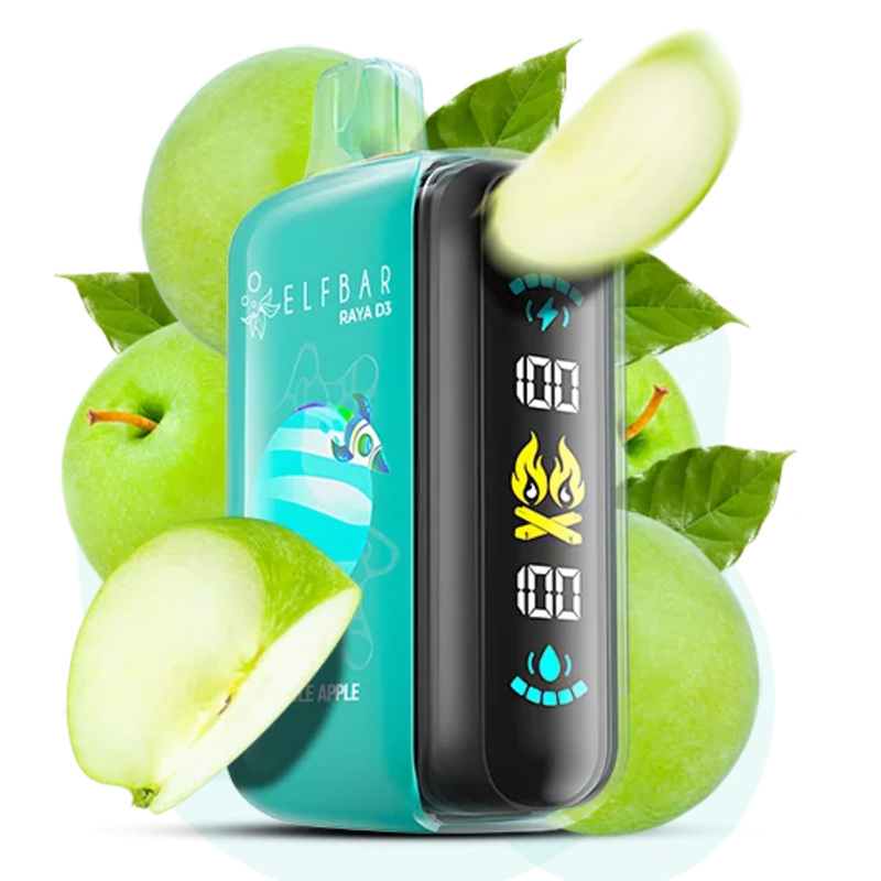 Одноразова Pod-система Elf Bar RAYA D3 25000 Double Apple (ЯБЛУКО) - Elfbar Одноразовая Pod-система Elf Bar RAYA D3 25000 Double Apple (ЯБЛОКО)